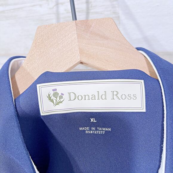 Donald Ross Falkirk Vest Navy Blue 1/4 Zip Pockets Performance Tech Golf Mens XL - Picture 5 of 6